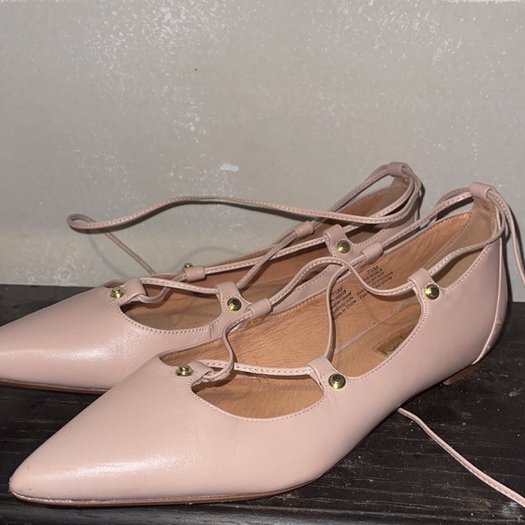 Light pink Halogen pointed toe ballet flats - Picture 2 of 4